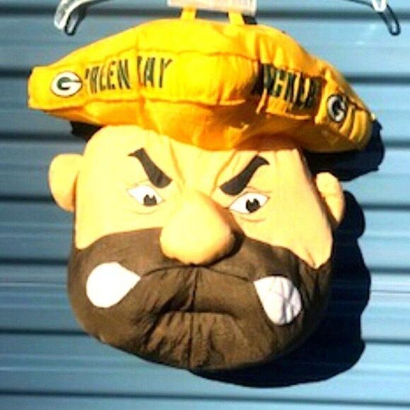 "Stuffins" Plush Hanging Cheesehead . Green Bay Packers Mint Condition Vintage - Picture 1 of 2
